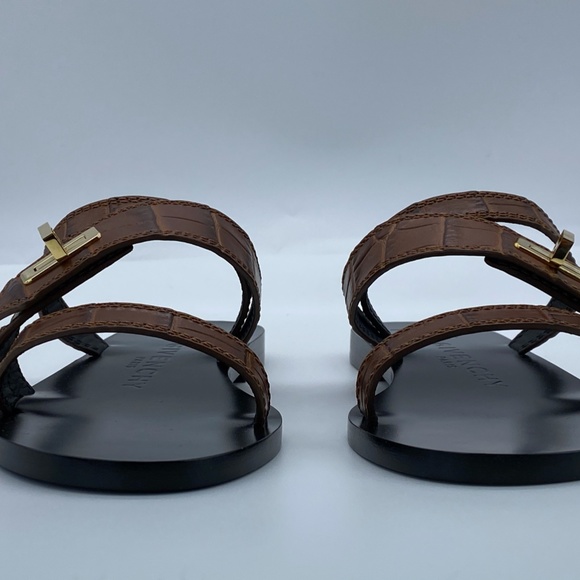Givenchy Eden Croc-Embossed Leather Slides - Picture 9 of 9